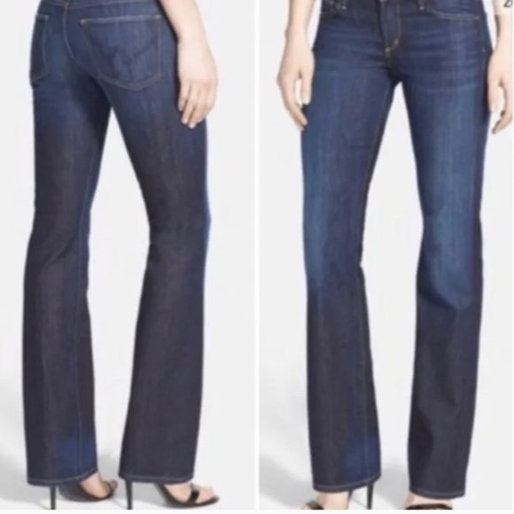 Citizens of Humanity Low Rise Boot Cut "Kelly" Dark Denim Size 29 - Picture 2 of 9